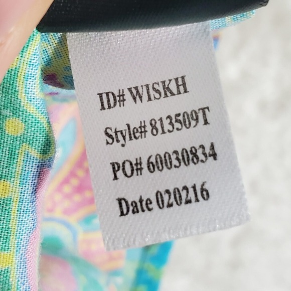 Lauren Ralph Lauren Women Tunic Shirt Size Large Button Up Paisley Casual Travel - Picture 6 of 11